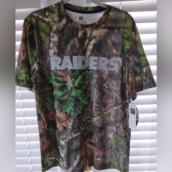 NWT- RAIDERS MOSSY OAK TEE - Picture 1 of 5